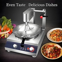 Robot Wok Commercial Intelligent Électrique Automatique pour la Cuisson du Riz Frit avec Tambour Rotatif Automatique, à Gaz et Électrique