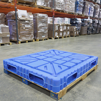 Logistique HDPE Plastique Euro Palette Plateau Simple Face Plat Empilage Fruits Plateau Palettes D'expédition à Vendre