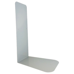 Supporto a parete a forma di L in metallo per accessori da bagno, design minimalista in acciaio - Product Image 1