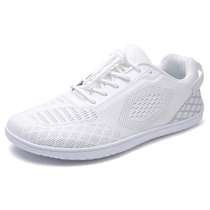 Zapatos Deportivos de Malla con Cordones, Punta Redonda, Transpirables, Entresuela de EVA, Suela de Goma, para Todas las Temporadas, Color Gris, Venta al Por Mayor - Product Image 4
