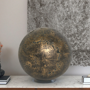 Lua Em Forma Natural Antique Gold Copper Cor Estátua Decoração Do Escritório para Resina Home Tabletop <span class=keywords><strong>Decor</strong></span> Decoração Do Banheiro Luxo - Product Image 2