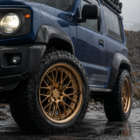 Jantes forgées tout-terrain en alliage CNC usiné 20 22 26 pouces 6x139.7 8x170 8x6.5 pour camion, lèvre anodisée, couleur personnalisée