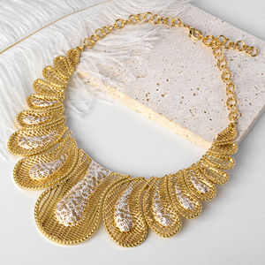 Luxury 14K Gold Plated Classic <b>Bridal</b> Wedding Party <b>Jewelry</b> <b>Set</b> with Cubic Zircon and Flower Design for Women - Product Image 2