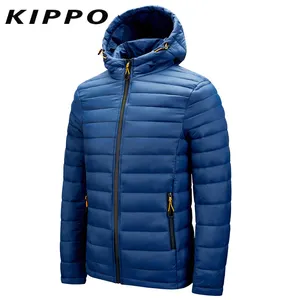 Custom Outdoor Fashion Vulling Jas Mannen Donsjack Waterdichte Jas Voor Man Sport Winterjas Met Capuchon