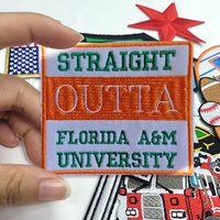 Patchs de broderie HBCU de haute qualité, broderie personnalisée à la presse à chaud