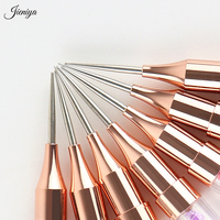 Stylo à double embout de luxe pour nail art, avec embout côtelé, pour cire, points et strass, outil de manucure, vente chaude
