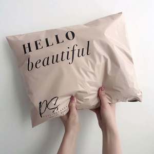 Sacs en polyéthylène de luxe personnalisés avec logo imprimé, biodégradables et recyclables, pour chaussettes, chaussures et fourrures - Product Image 4