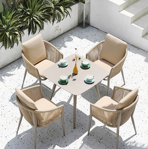 <span class=keywords><strong>restaurante</strong></span> moderno y agradable asientos 4 de comedor de juegos de mesa de madera de teca muebles de patio - Product Image 4