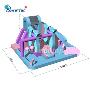 Tobogán de agua inflable de sirena para exteriores, <span class=keywords><strong>bolas</strong></span> de nailon de alta resistencia para Parque de <span class=keywords><strong>piscina</strong></span>, casa de rebote, pared de escalada, nuevo diseño de lujo - Product Image 5