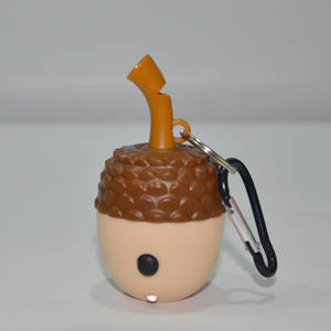 Nouveau <span class=keywords><strong>jouet</strong></span> sifflet 7-en-1 étanche en forme de pomme de pin mignon avec thermomètre, boussole, loupe, lampe torche et miroir de signalisation - Product Image 2