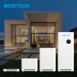MeritSun सभी-में-एक शक्ति ऊर्जा दीवार 10kwh लिथियम बैटरी सौर ऊर्जा भंडारण हाइब्रिड भंडारण प्रणाली