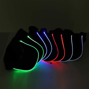 Casquettes de baseball LED en coton noir brillant Casquettes de balle à lumière LED brillantes dans l'obscurité Chapeaux Snapback réglables Chapeaux de fête lumineux - Product Image 2