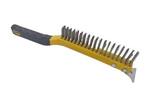 Pegangan lembut pegangan panjang sikat kawat baja dengan pengeruk untuk menggiling - Product Image 6