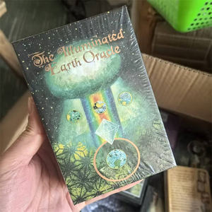 Tarot de Adivinación Ecológico con Afirmaciones Positivas, Baraja de Cartas <span class=keywords><strong>del</strong></span> Oráculo de la Tierra Iluminada con Guía, para Regalo - Product Image 1