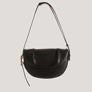 Bolso de Hombro Tipo Silla de Montar con Pliegues de Cuero Vacuno para Mujer, Nuevo Modelo 2025, Primavera-Verano, Bolso Pequeño Cruzado - Product Image 2