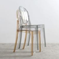 Chaises confortables de luxe pour banquets d'hôtel, événements et fêtes, en résine transparente, texture de qualité supérieure