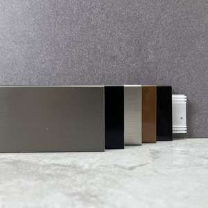 Plinthe murale en acier inoxydable à clipser, sans perçage, facile à assembler et à entretenir - Product Image 1