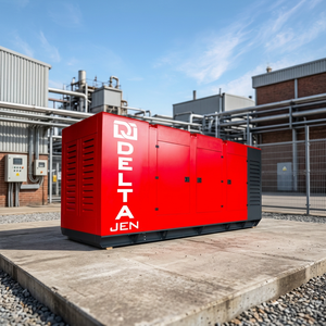 เครื่องกำเนิดไฟฟ้าดีเซล Delta Jen DJ-P-660 660kVA 528kW มอเตอร์ P  400V 3 เฟส พร้อมหลังคาเก็บเสียง - Product Image 4