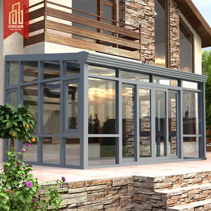 Casas Prefabricadas, Solárium, Gran Oferta, <span class=keywords><strong>Precio</strong></span> de Fábrica, Villa de Vidrio Templado, Accesorios de Vidrio de Aleación de Aluminio, Terraza Acristalada - Product Image 6