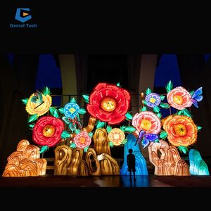 美しい中国の人工ランタン祭り：カラフルな蝶々ランタンショー - Product Image 2