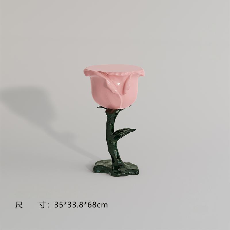 Tavolino Rose (rosa 35*33,8*58 cm) assemblato