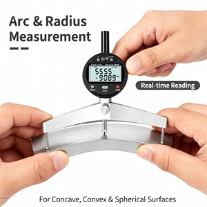 Medidor de Radio Digital Shance 400-6000mm, Regla Electrónica de Arco para Medición de Esferas Internas/Externas, Precisión de ±0.01mm - Product Image 4