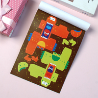 Kit de bricolage en papier pour dinosaures à plier et à jouer, 94 pièces - Jouets éducatifs en origami pour le jeu créatif et l'apprentissage des enfants