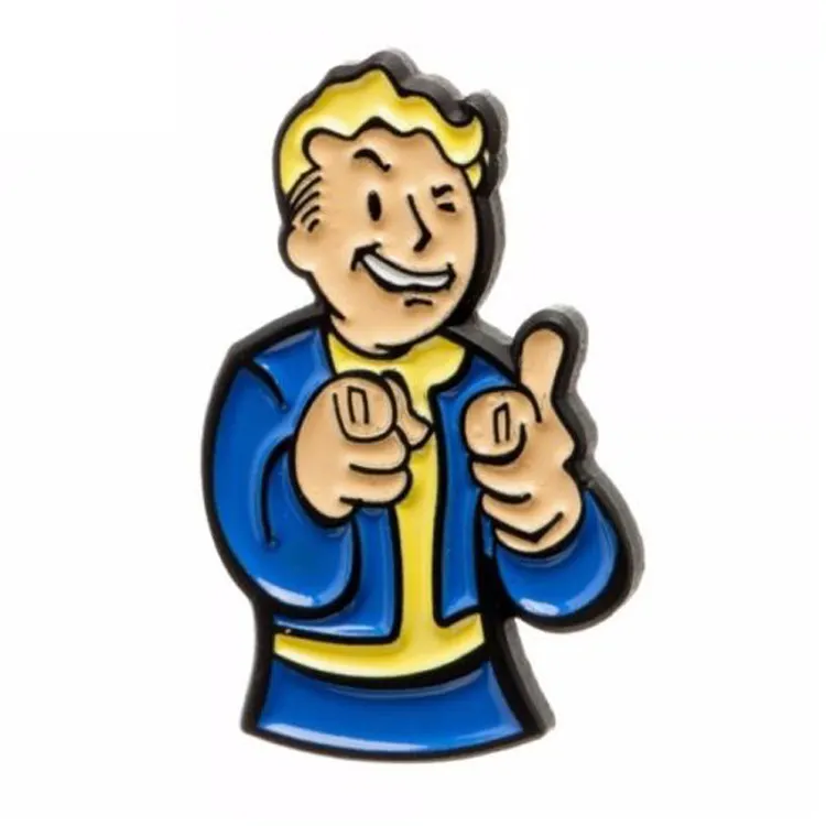 Fallout 4 Vault Boy carácter metal esmalte solapa PIN