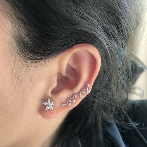 ต่างหูแบบหนีบหูรูปดอกไม้ ใบไม้ ตุ๊กแก  ชุบทอง  จำนวน 50 ชิ้น/ล็อต - Product Image 6