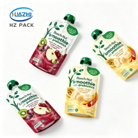 Sachets Doypack personnalisables de qualité alimentaire avec bec verseur pour jus de fruits, yaourt, purée de fruits et aliments pour bébés