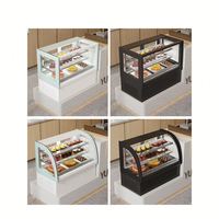 Vitrine Réfrigérée Commerciale pour Pâtisseries, Monotempérature, 2 Portes, Refroidissement par Air, Porte Vitrée, Présentoir Réfrigéré