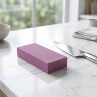 6 Zoll Schleifstein 150x80x25mm PA80L Rosa Gesintertes Aluminiumoxid Abrasiver Schleifblock Ölstein für Gehärteten Stahl