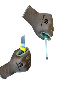 قفازات سلامة موقع البناء CHUANGYING مقاومة للاهتراء وتنفس مع رغوة لحماية العمل للعمال - Product Image 6