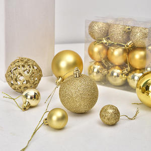 Juego de 100 Adornos Navideños para Árbol de Navidad, Bolas Colgantes de Plástico Brillante Metálico Multicolores de 3 a 6 cm para Decoración Navideña - Product Image 4
