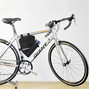 Bicycle Triangle Bag With Reflective Strip Downtube Cycling Storage Bag For Mountain Bike Front Crossbar - Product Image 2