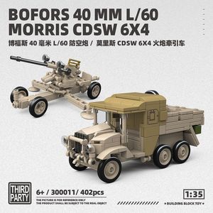 Bloques de Construcción Quanguan Tanque 300011 Porta Cañones Antiaéreos Británico Bofors - Bloques de Construcción Juguete Ensamblado Decoración para Niño - Product Image 6