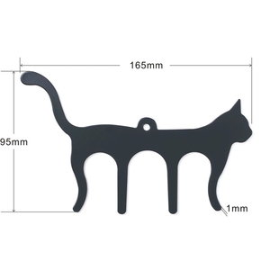 Marqueurs de page en forme de chat en acier pour partitions musicales, clips de fixation multicolores pour partitions, fournitures scolaires musicales en gros - Product Image 4