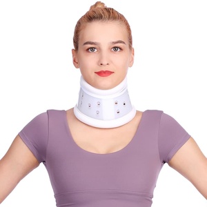 Colletto <span class=keywords><strong>rigido</strong></span> in plastica PVC testa tutore cervicale immobilizzatore con supporto per il mento collari rigidi universali per tipi ortopedici - Product Image 1