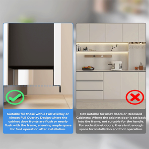 垃圾桶脚拉手免费垃圾抽屉脚拉手松钢无接触开启器橱柜抽屉门垃圾桶 - Product Image 6