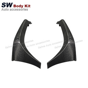 Protector de Parachoques Delantero de Fibra de Carbono para <span class=keywords><strong>Suzuki</strong></span> <span class=keywords><strong>Swift</strong></span> ZC33S 2017-2023 con Recortes para Escape, Alerón de Protección, Mejora de Modificación - Product Image 6