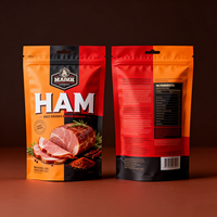 Sacs d'emballage alimentaire personnalisés pour viande congelée, sacs de stérilisation sous vide en plastique de qualité alimentaire pour jambon