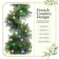 Arbre artificiel en cyprès spirale de 92 cm (3 pieds) avec pot lumineux à LED à changement de couleur, plante artificielle pour la décoration de la maison et du jardin, vente en gros