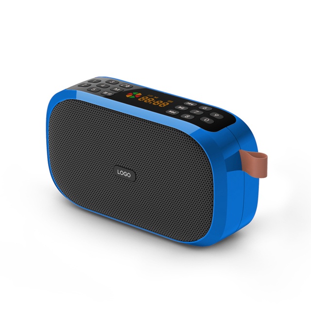S168 Mini Classic Rechargeable FM Radio Speaker With Number Pad and Screen Portable Mini Digital Bluetooth Speaker
