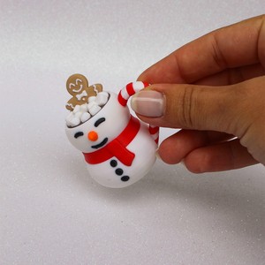 Christmas-themed clicker keychain, 3D printed mechanical switch stress-relief toy, Christmas atmosphere finger press pendant - Product Image 6