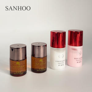 SANHOOO Custom Hotel Guest Commodités Shampooing <span class=keywords><strong>Kit</strong></span> d'hygiène jetable Fournitures 5 étoiles Articles de toilette personnalisés pour hôtels - Product Image 6