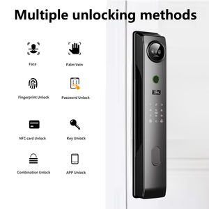 Cerradura Inteligente Automática para Puertas de Madera con Intercomunicador Activo, Desbloqueo por Huella Dactilar, Reconocimiento Facial y Vena de la Palma, Control Remoto Tuya - Product Image 2