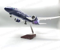 43CM B787 Unisexe Diecast Avion Modèle 1:130 Résine Avion LED Lumières Vente Chaude Personnalisable Cadeau de Vacances pour Avion