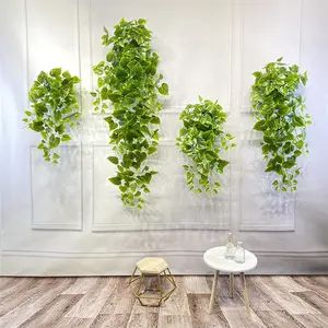 中国工厂供应人造壁挂装饰常春藤装饰绿色植物