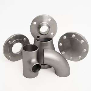 Brida de cuello de soldadura resistente a la corrosión de alta presión Acero inoxidable plateado con cara elevada DN15 Certificado CE TS ISO9001 - Product Image 1