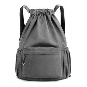 กระเป๋าไนลอนนักเรียนเชือกรูดขนาดใหญ่ดีไซน์2025ออกแบบได้ตามต้องการวัสดุโพลีเอสเตอร์กันน้ำพับเก็บได้ - Product Image 1